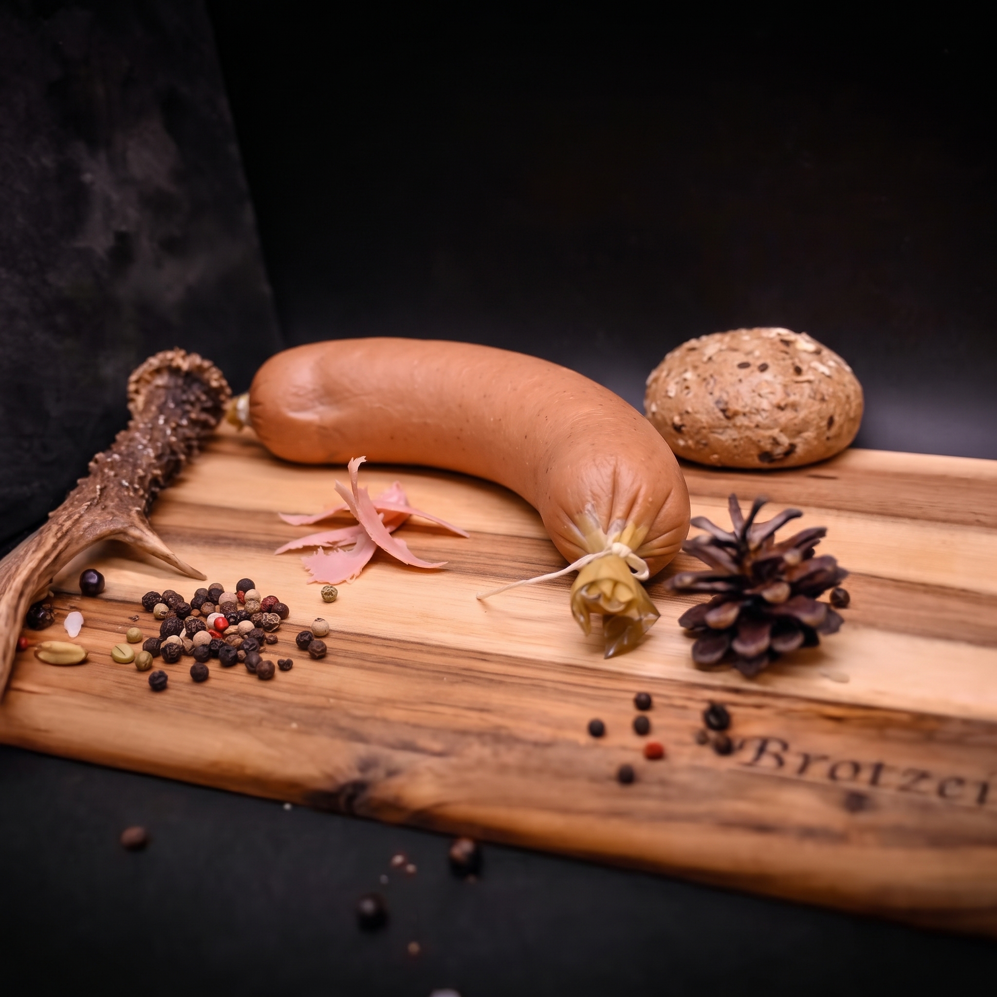 Wild-Fleischwurst Darm - leicht geräuchert