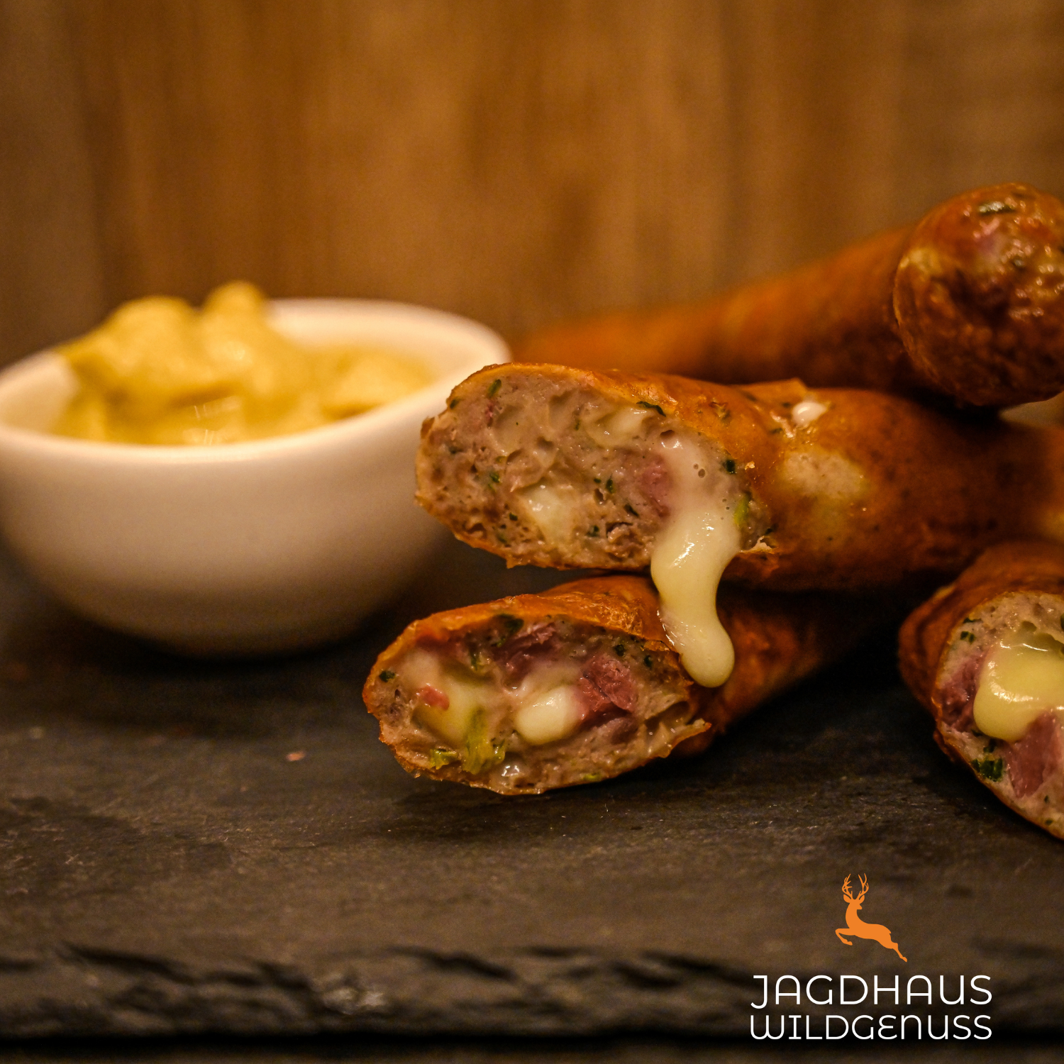 Wildgriller - Gourmet Käse, Schinken & Spinat