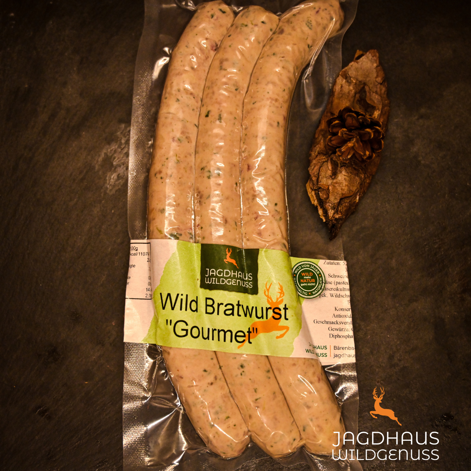 Wildgriller - Gourmet Käse, Schinken & Spinat
