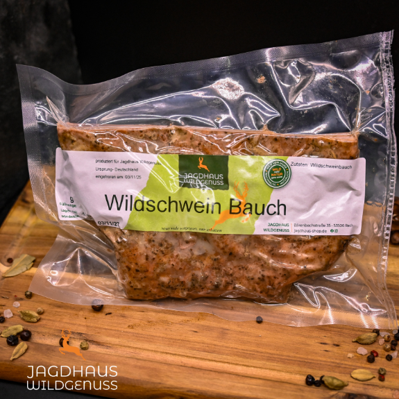 Wildschwein Bauch, sous vide gegart
