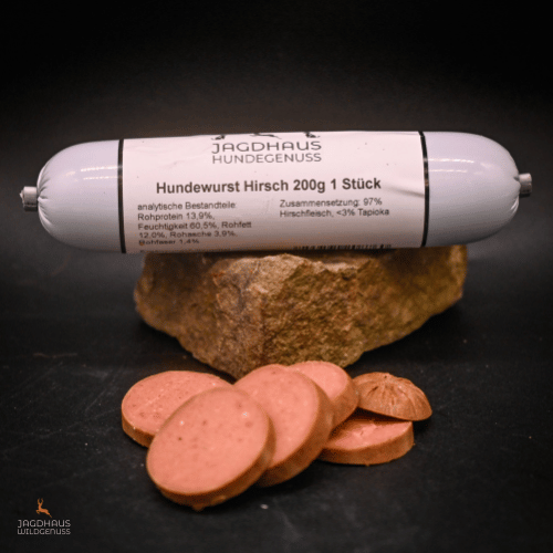 Hirsch  Hundewurst 200g Wildgenuss
