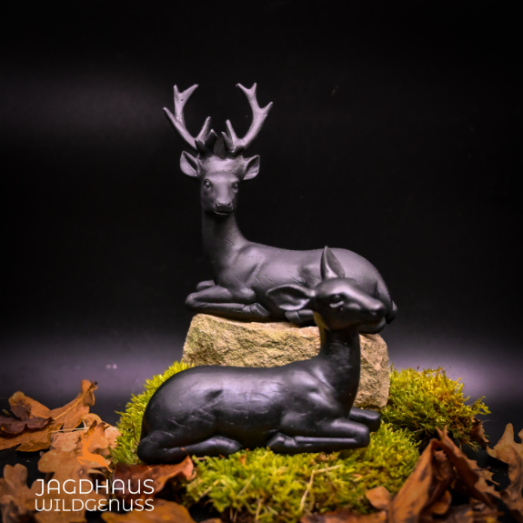 Hirsch - Figur schwarz