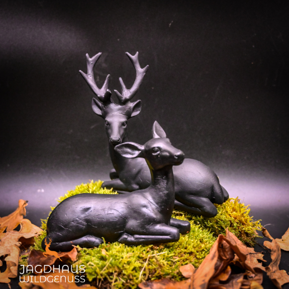 Hirsch - Figur schwarz