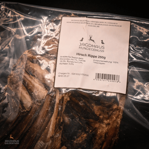 Hirsch Rippen getrocknet | 250g