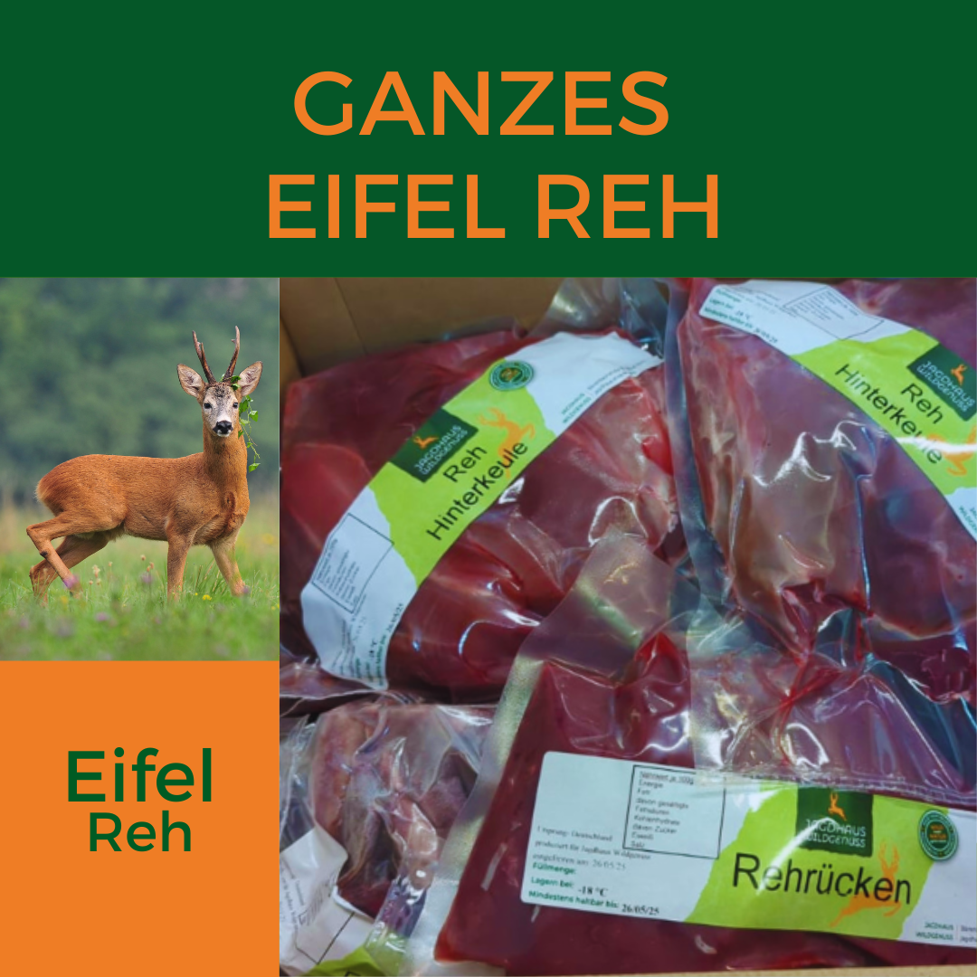 Eifel Reh - zerlegt, küchenfertig