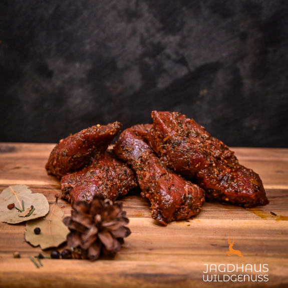 Mufflon Steak, Kräuter mariniert