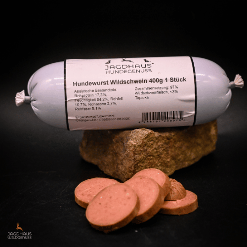 Wildschwein Hundewurst 400g Laika