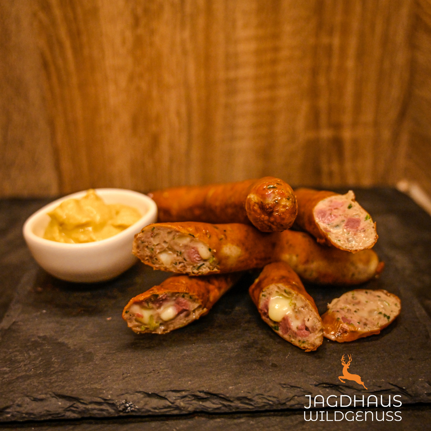 Wildgriller - Gourmet Käse, Schinken & Spinat