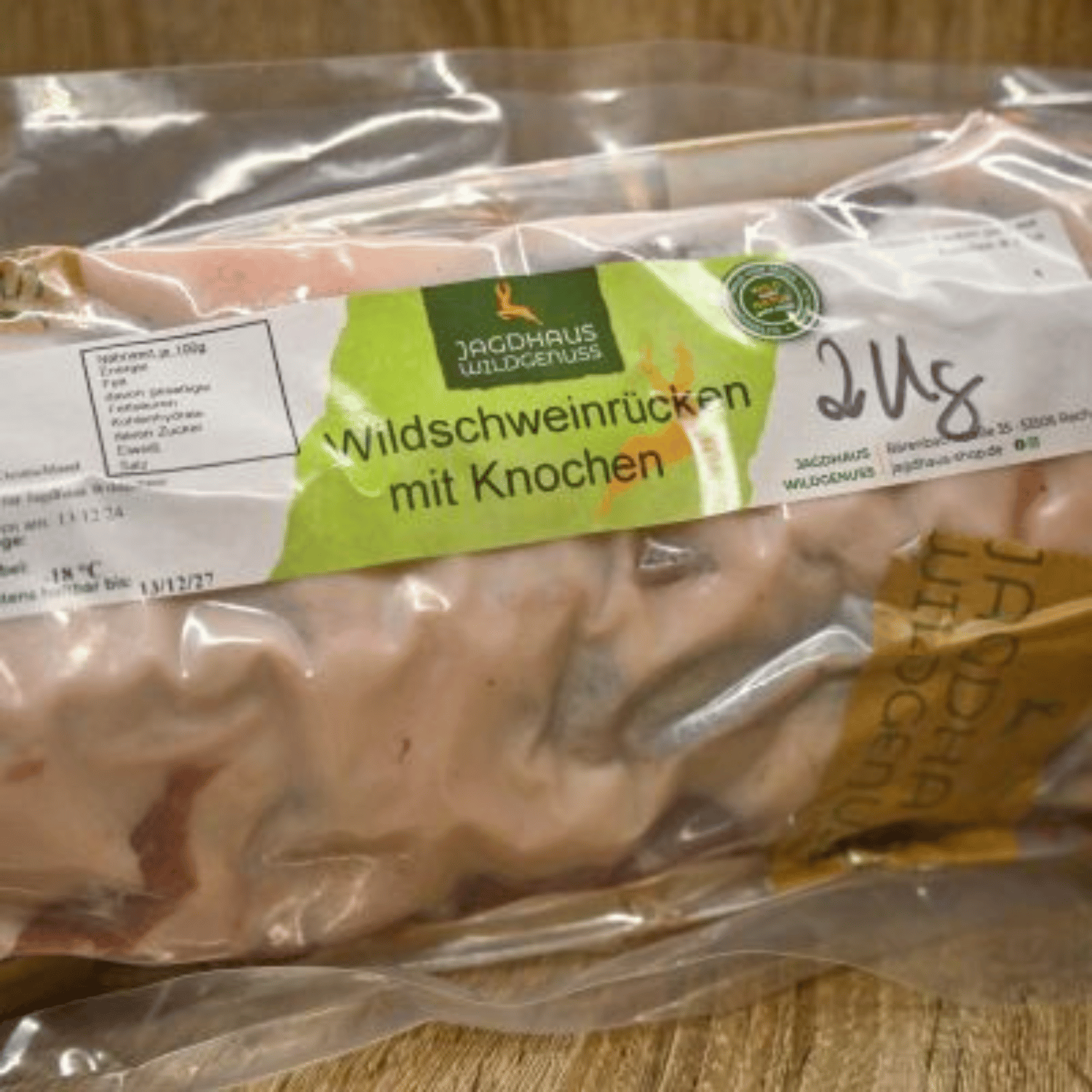 Wildschweinrücken mit Knochen & Filet 3kg