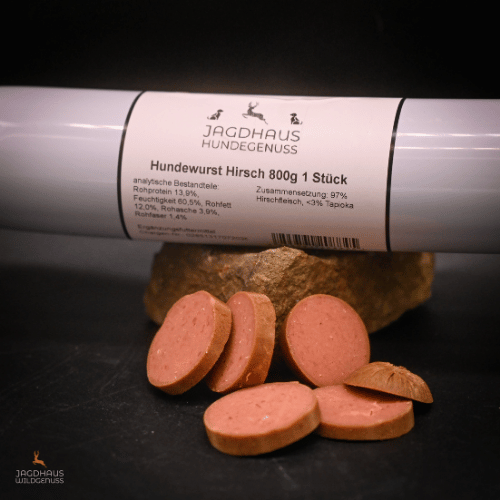 Hirsch Hundewurst 800g Wildgenuss