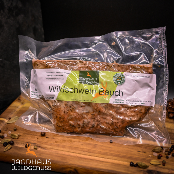 Wildschwein Bauch, sous vide gegart