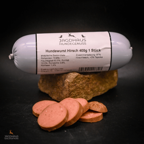 Hirsch Hundewurst 400g Wildgenuss